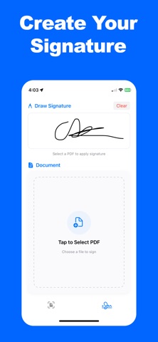 Electronic Signature - Sign screenshot