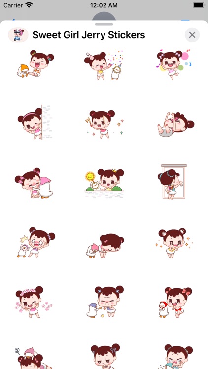 Sweet Girl Jerry Stickers Pack screenshot-5