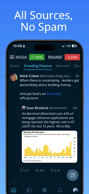 BlueStocks: Real-Time Stocks screenshot 2