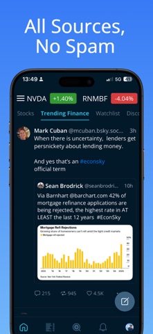 BlueStocks: Real-Time Stocks screenshot