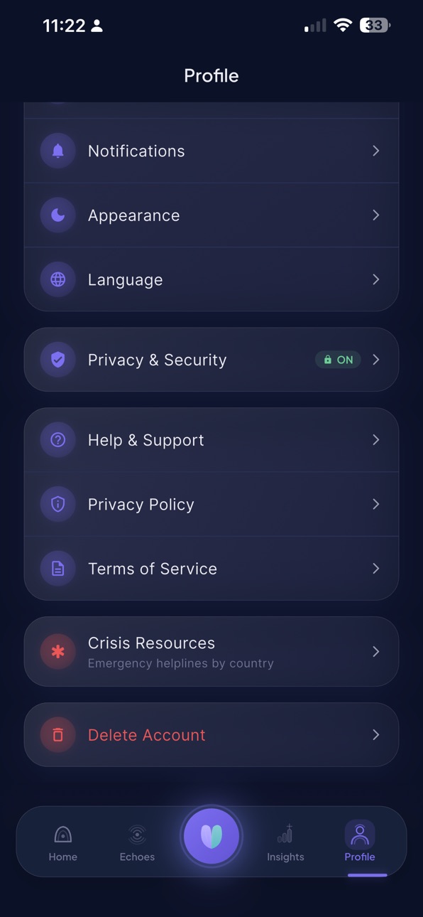 iPhone screenshot