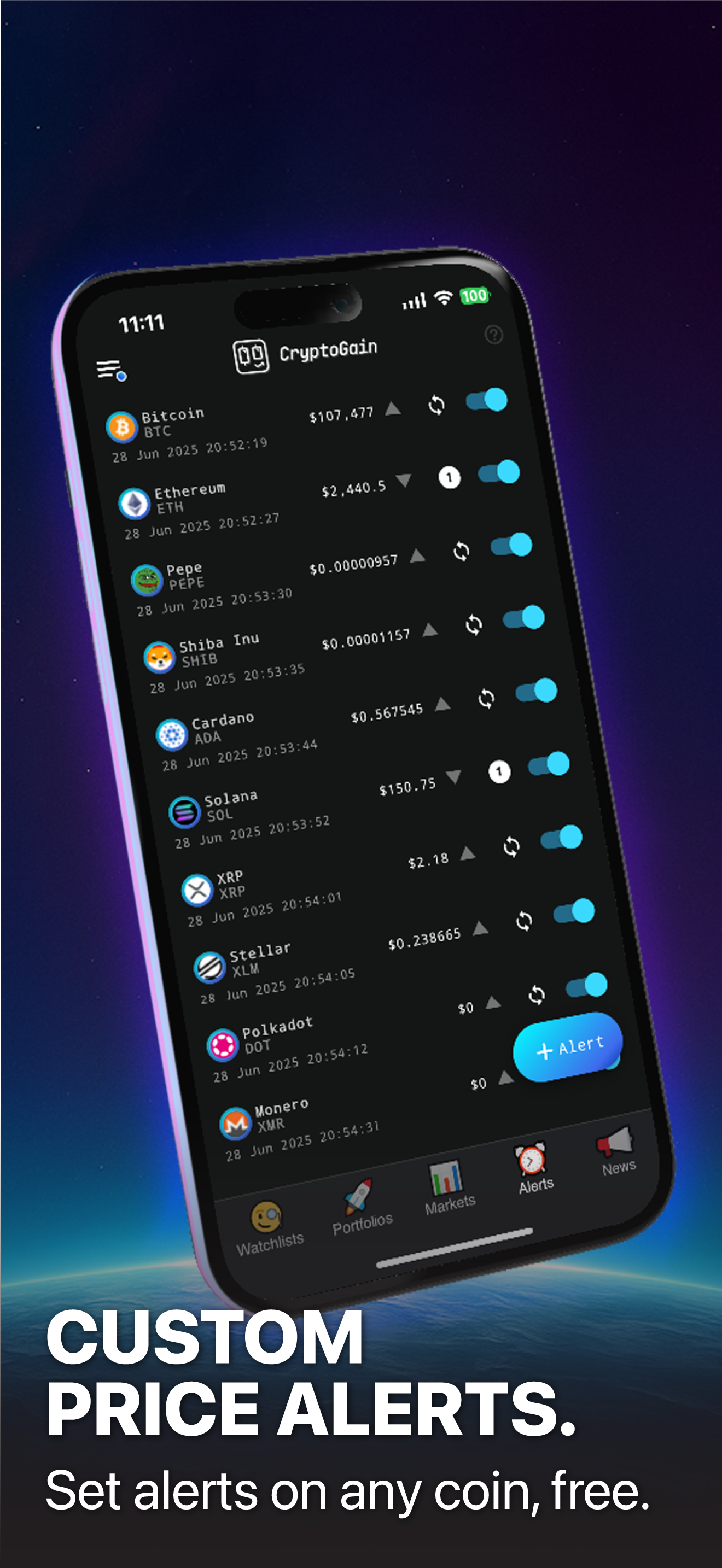 CryptoGain: Advanced Tracker