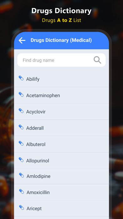 Drugs Dictionary - Offline Screenshot