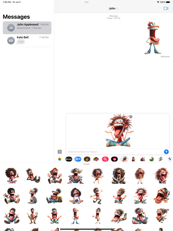 Screenshot #5 pour Big Mouth Stickers