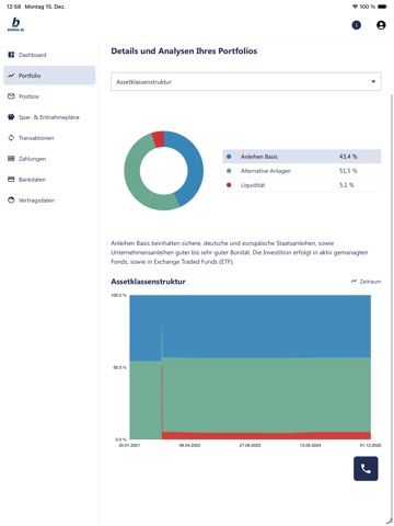 boerse.de-Depot-App iPad screenshot