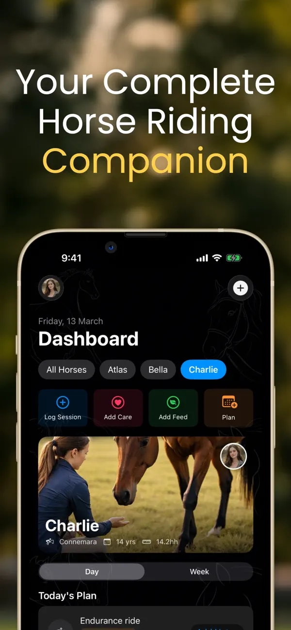 Screenshot #1 pour Equitem Horse Riding Journal