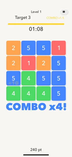 Screenshot von NumberCrush Go auf dem iPhone 1