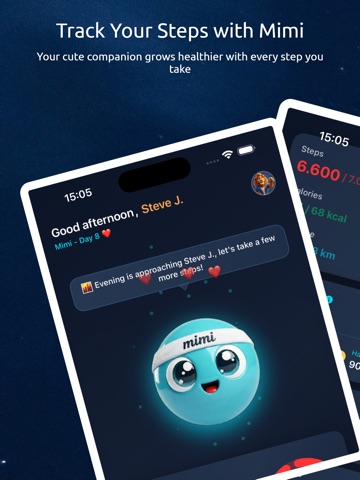 Cute Mimi - Step Tracker iPad screenshot