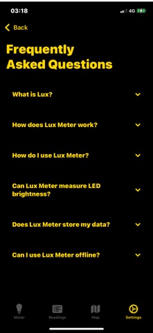 Lux Meter Pros Screenshot 8 of 10