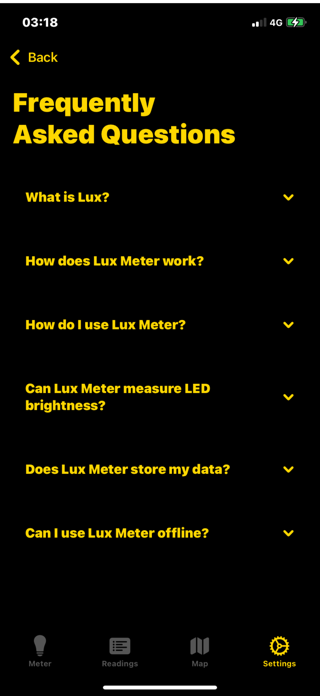Lux Meter Pros Screenshot 8 of 10