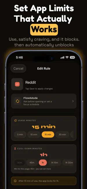 CraveLock: Block Apps & Limit screenshot 2