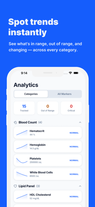 Bllod — Blood Test Tracker Screenshot 6 of 6