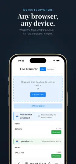 Screenshot von WiFi File Transfer: From PC auf dem iPhone 4