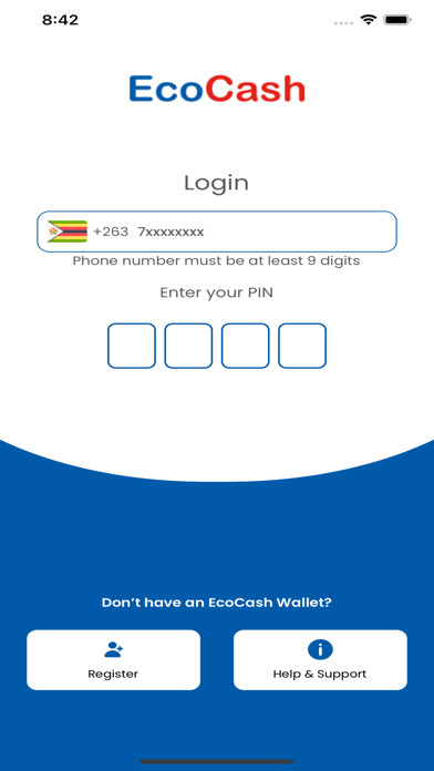 EcoCash Zimbabwe Screenshot
