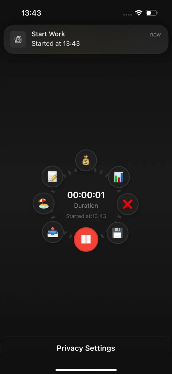 DGen-WorkTimeTracker Screenshot 2