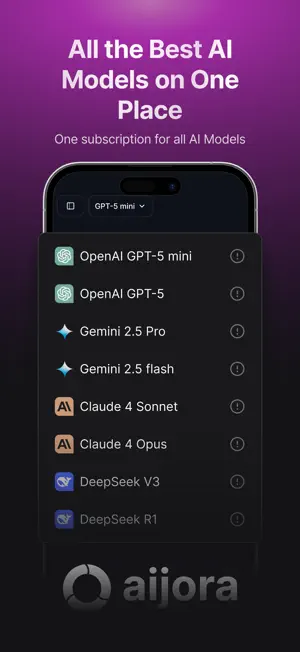 Aijora: AI Chat Assistant screenshot 1