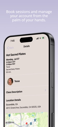 Sacred Body Pilates screenshot