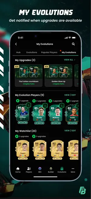 FUTBIN FC 26 Evolutions & More iPhone screenshot 6