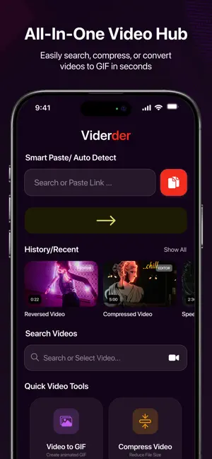 Video Downloader & Editor Play screenshot 1