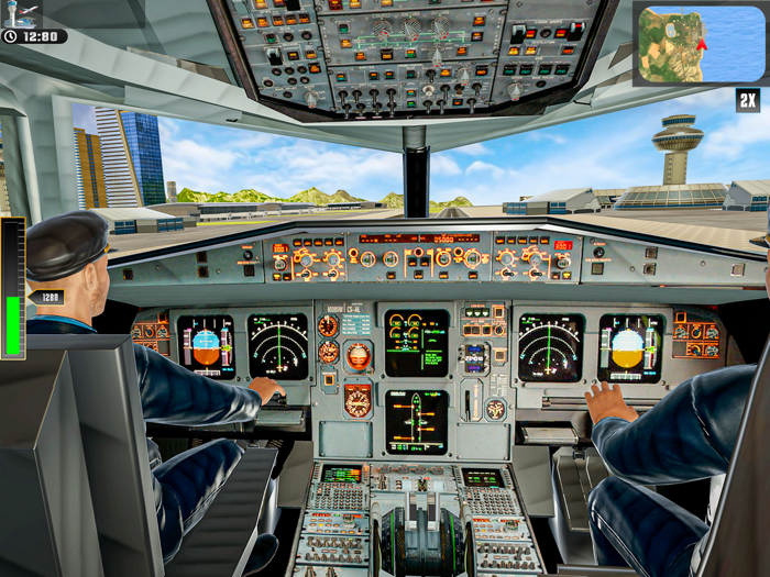 Aerial Plane Crash Landing