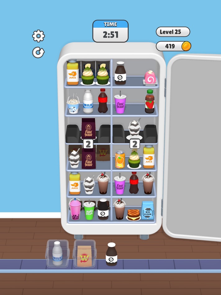 #5. Fridge Sort! (iOS) Bởi: Rollic Games