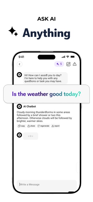 Chat AI: Chatbot Assistant App Screenshot 2 of 8