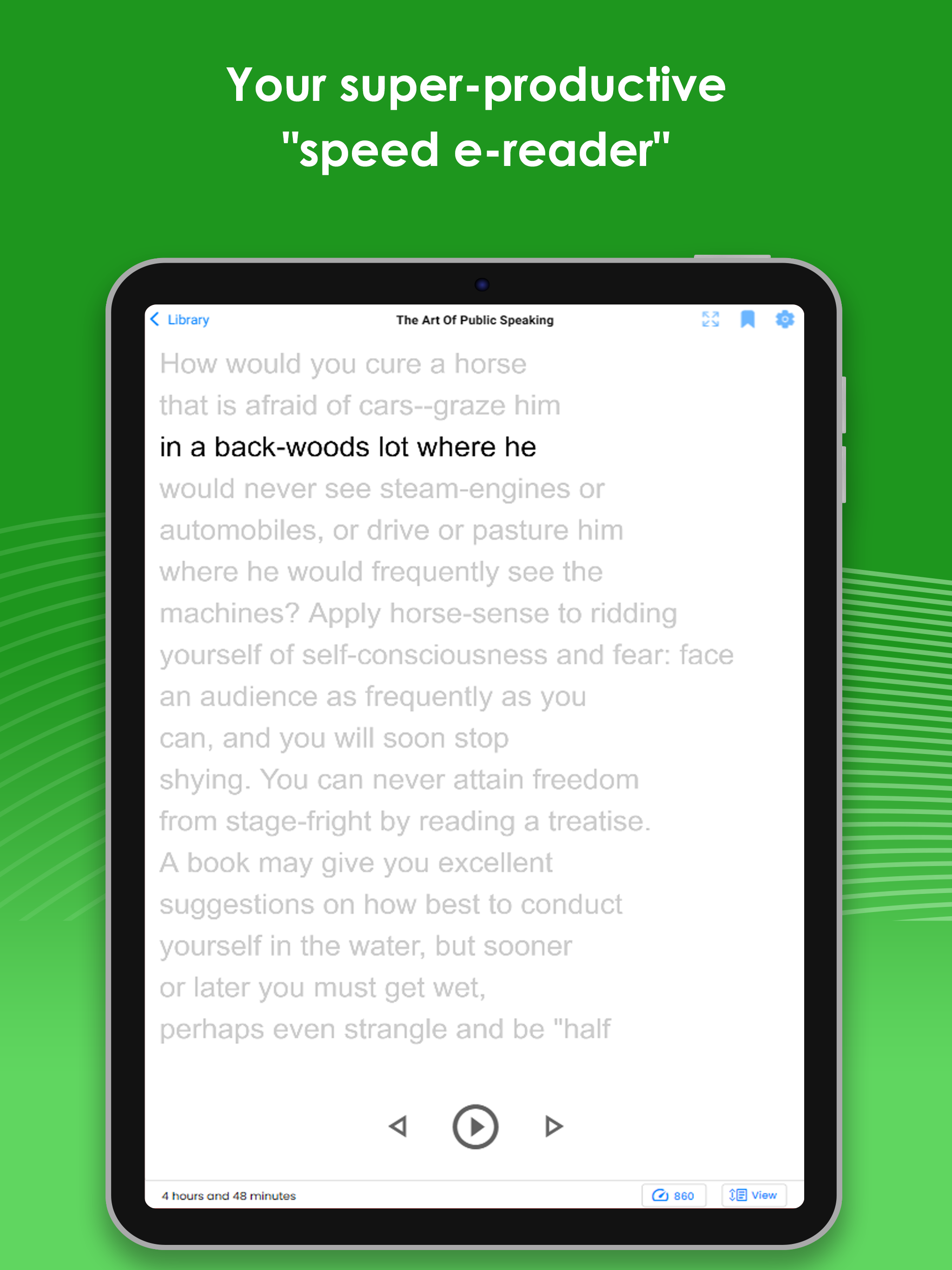 Spreeder - Speed Reading