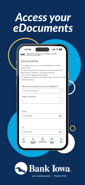 Bank Iowa Mobile Banking screenshot 2