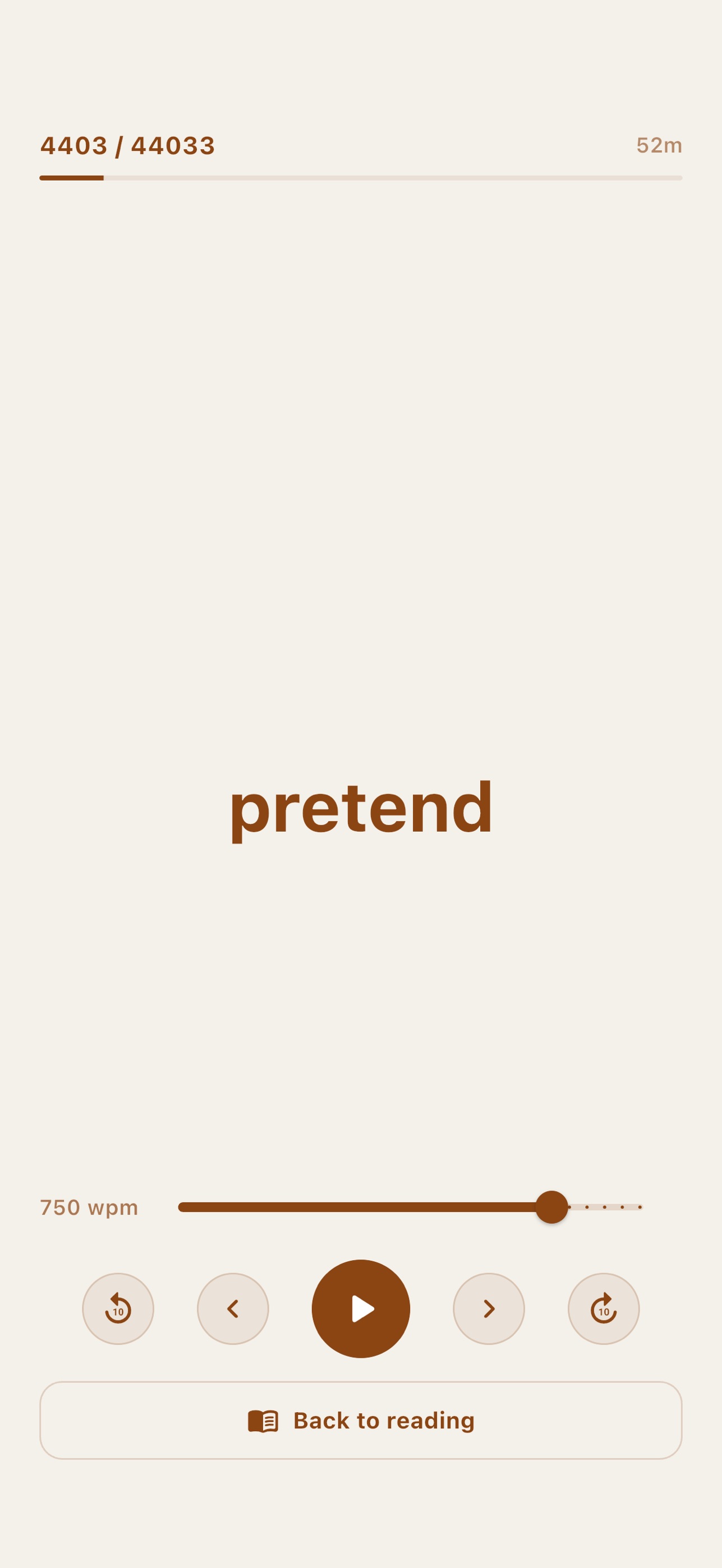 Screenshot 1 of Speed Reading - BlinkRead