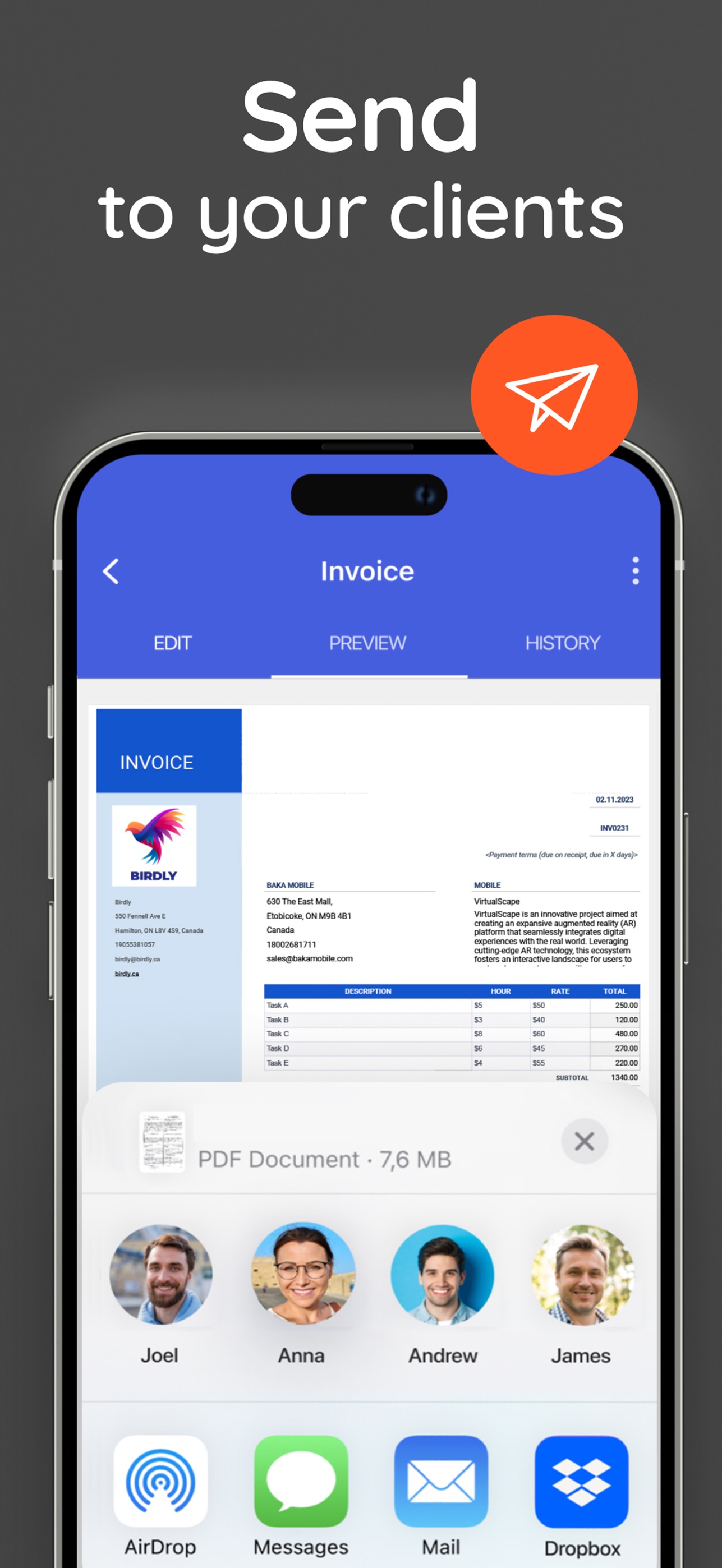 Screenshot 5 of Invoice Simple - Receipt Maker