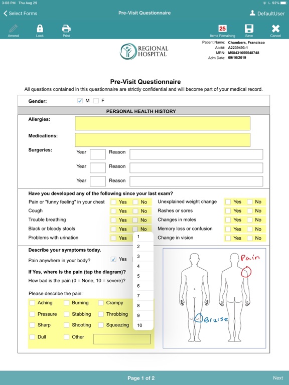Logical Ink 8.6 iPad screenshot 2 - Medical app