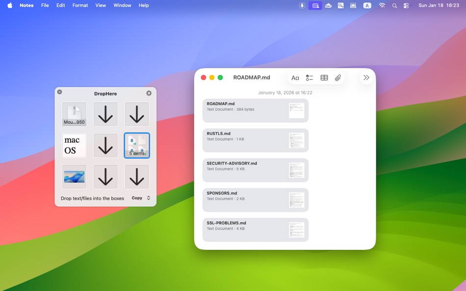 #3. DropHere (macOS) 作者: 兰桂 吴