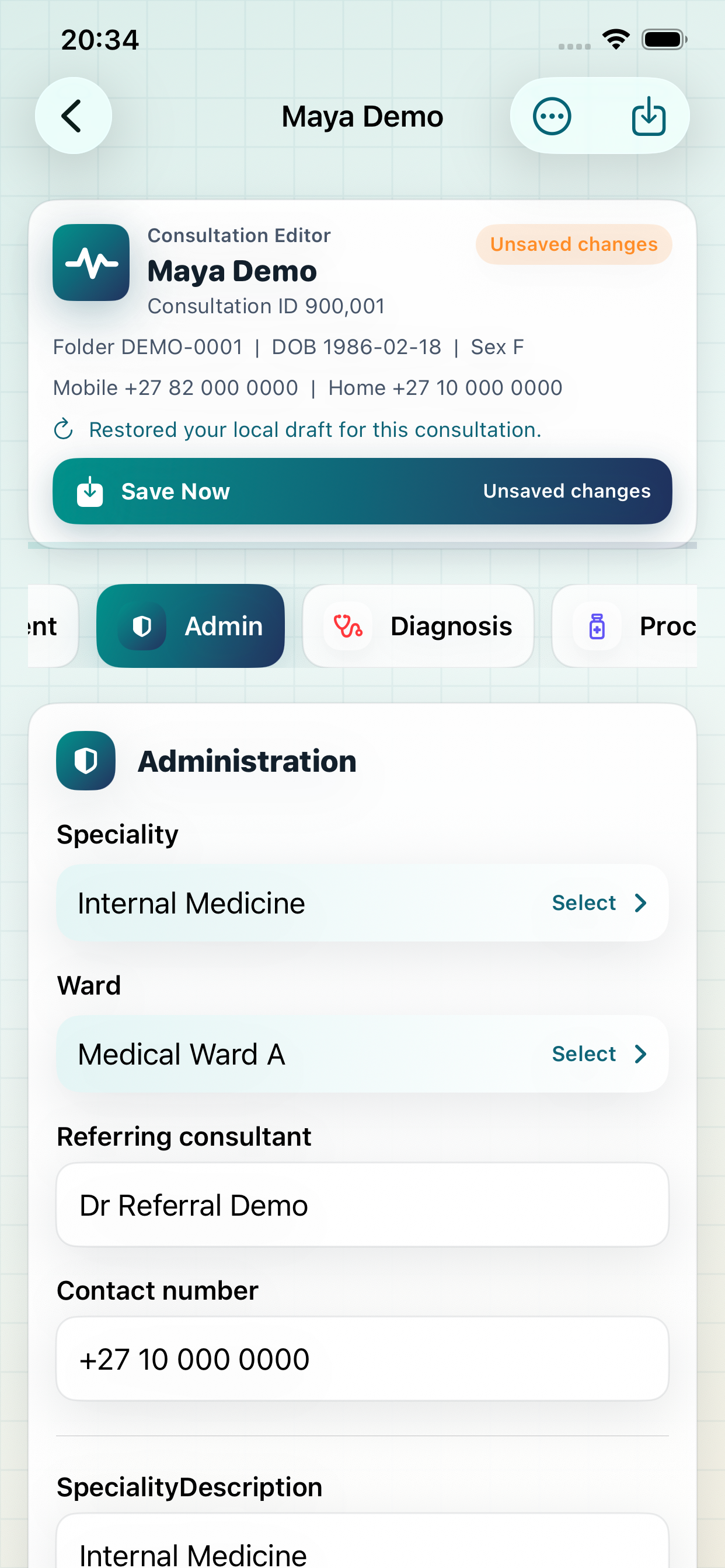 eCCR screenshot 3