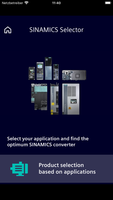 Screenshot #1 pour SINAMICS SELECTOR