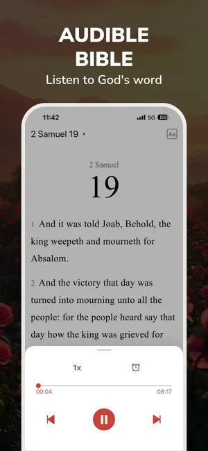 Holy Bible Faith:Verse&Audio iPhone screenshot 4