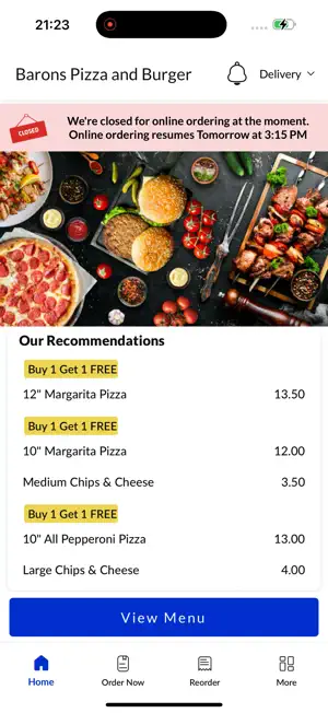 Barons Pizza and Burger screenshot 3