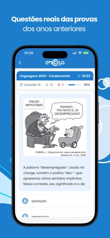 Simulados do Encceja 2026 screenshot