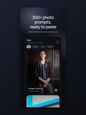 Klipp - AI Photo Prompt Store iPad screenshot