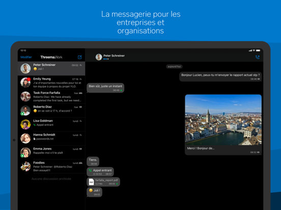 Screenshot #4 pour Threema Work. Pour entreprises