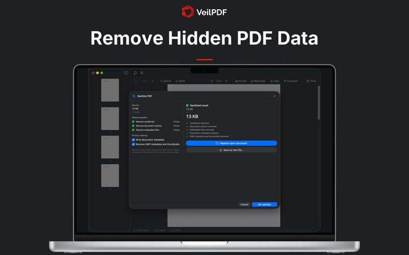 VeilPDF — Offline PDF Toolkit screenshot