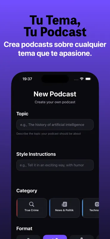 Podcastify: Create AI Podcasts screenshot 1 of 9