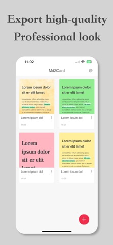 Md2Card - Markdown to image iPhone screenshot