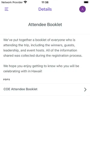 EXAS Events screenshot 2