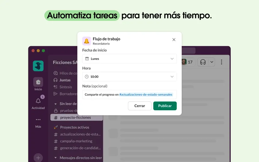 Captura de pantalla de Slack For Desktop en iPhone 5