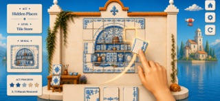 Azulo: Monastery Tile Puzzle Screenshot 1 of 4