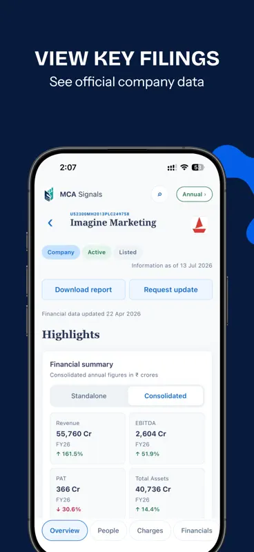 MCA Signals: Indian Companies screenshot 2 of 8