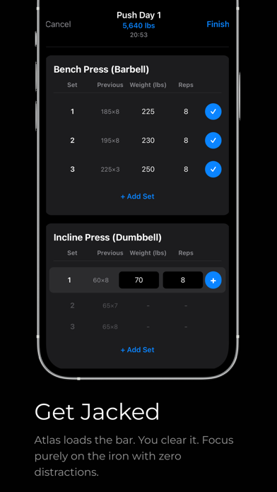 Atlas: Lift & Eat for Muscle screenshot