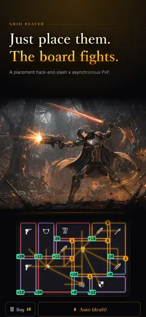 GRID REAVER: Idle Loot RPG screenshot 1