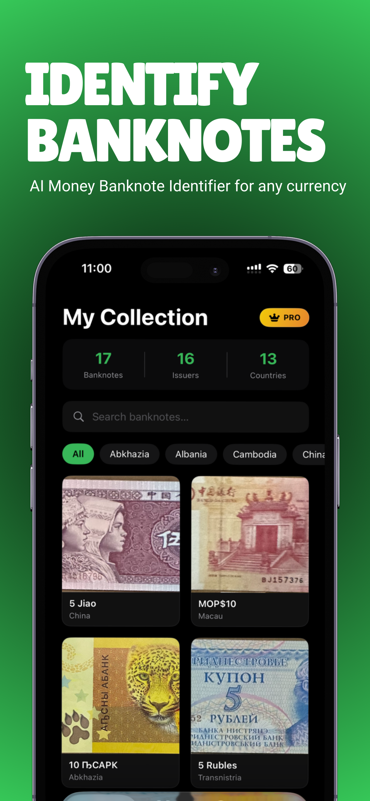Banknote Map - Identify Pro