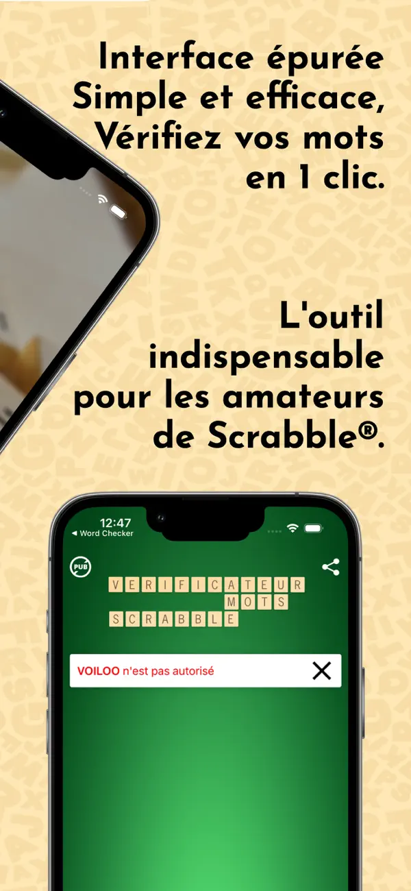 Screenshot #3 pour Vérificateur Mots du SCRABBLE®